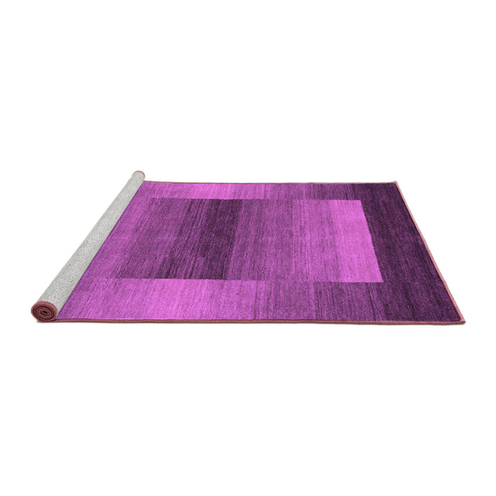Sideview of Machine Washable Abstract Purple Contemporary Area Rugs, wshcon351pur