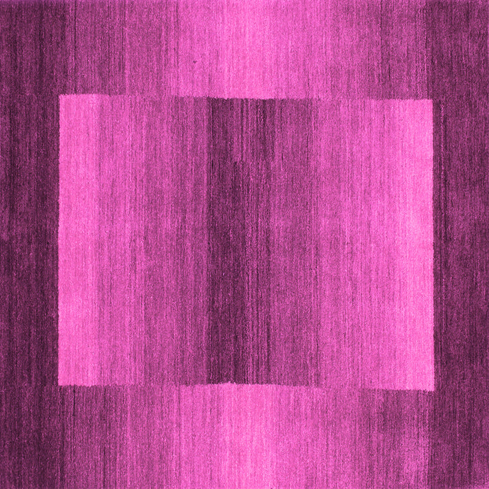 Square Machine Washable Abstract Pink Contemporary Rug, wshcon351pnk