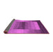 Sideview of Abstract Purple Contemporary Rug, con351pur