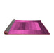 Sideview of Abstract Pink Contemporary Rug, con351pnk