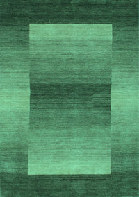 Abstract Turquoise Contemporary Rug, con351turq