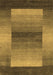 Machine Washable Abstract Brown Contemporary Rug, wshcon351brn