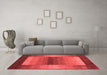 Contemporary Red Washable Rugs