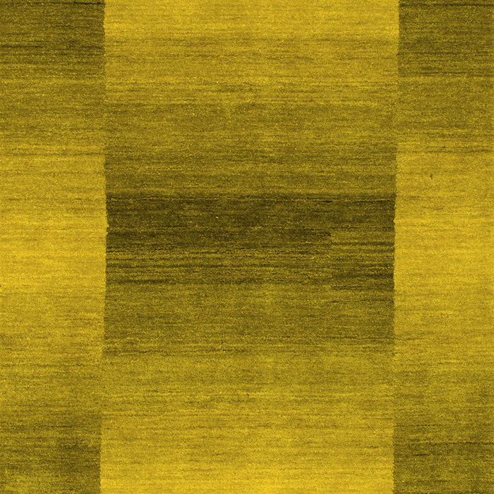 Machine Washable Abstract Yellow Contemporary Rug, wshcon351yw