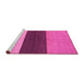 Sideview of Machine Washable Abstract Pink Contemporary Rug, wshcon352pnk