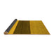 Sideview of Abstract Yellow Contemporary Rug, con352yw