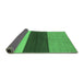 Sideview of Abstract Emerald Green Contemporary Rug, con352emgrn