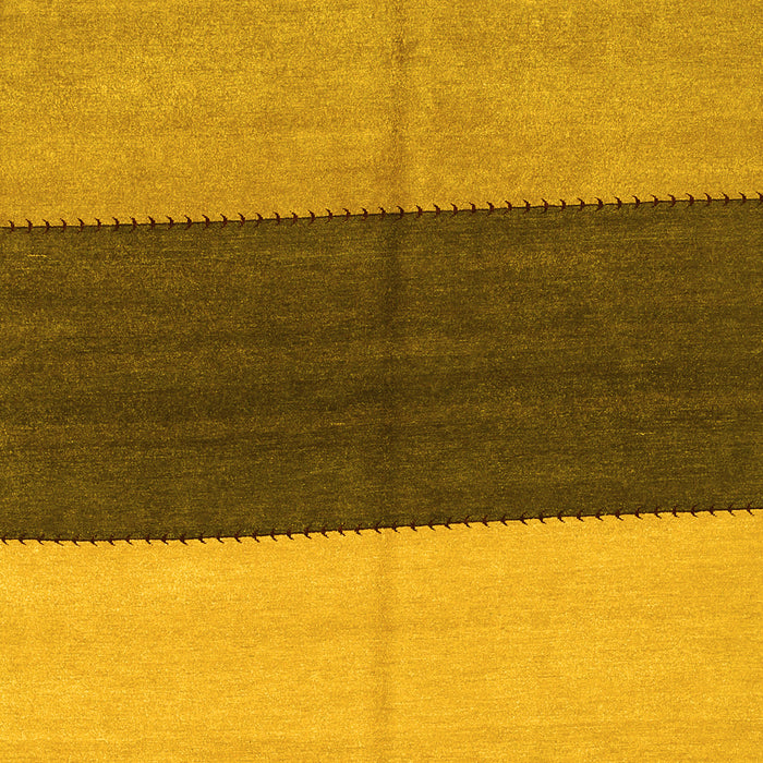 Abstract Yellow Contemporary Rug, con352yw