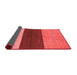 Abstract Red Contemporary Area Rugs