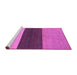 Sideview of Machine Washable Abstract Purple Contemporary Area Rugs, wshcon352pur