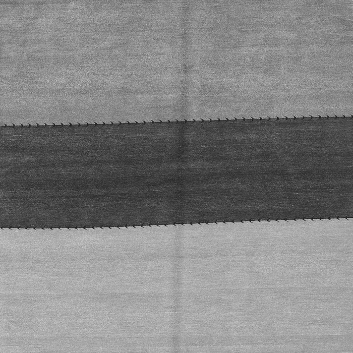 Round Machine Washable Abstract Gray Contemporary Rug, wshcon352gry