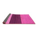 Sideview of Abstract Pink Contemporary Rug, con352pnk