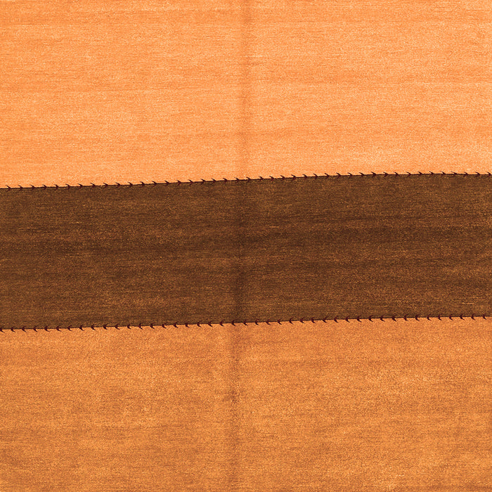 Serging Thickness of Abstract Orange Contemporary Rug, con352org