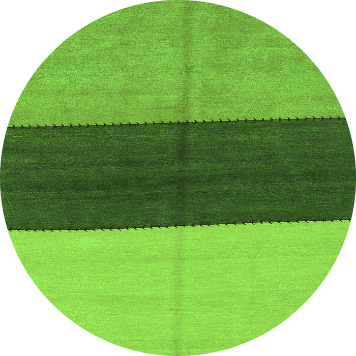 Machine Washable Abstract Green Contemporary Area Rugs, wshcon352grn