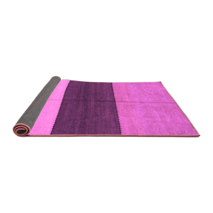Sideview of Abstract Purple Contemporary Rug, con352pur