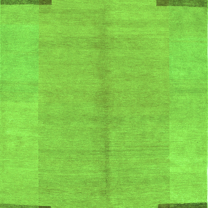 Serging Thickness of Machine Washable Abstract Green Contemporary Area Rugs, wshcon353grn
