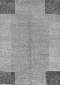 Abstract Gray Contemporary Rug, con353gry