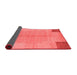 Abstract Red Contemporary Area Rugs