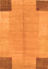 Abstract Orange Contemporary Rug, con353org