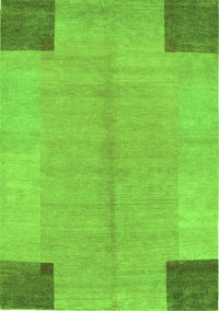 Abstract Green Contemporary Rug, con353grn