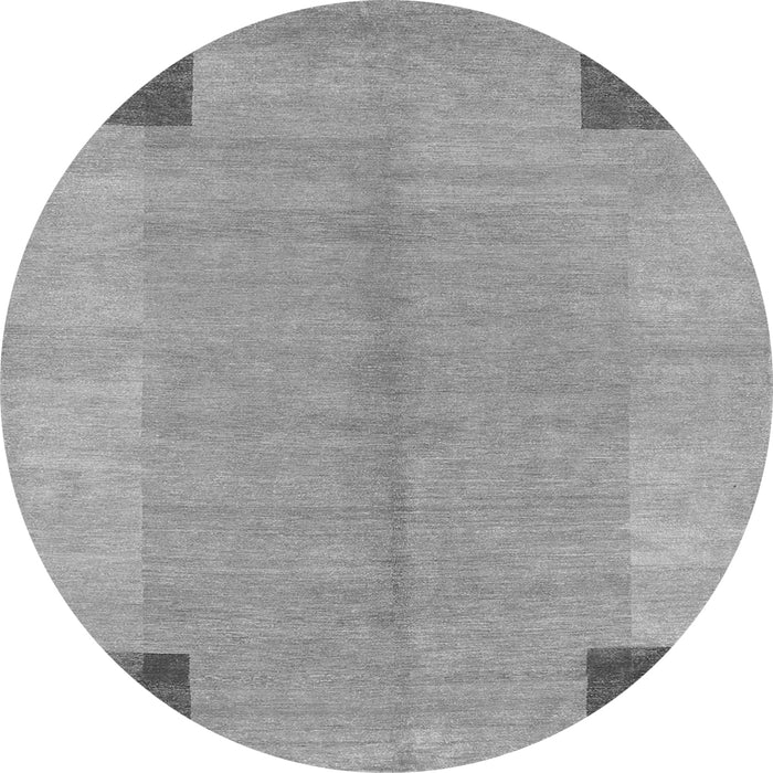 Square Abstract Gray Contemporary Rug, con353gry