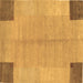 Square Machine Washable Abstract Brown Contemporary Rug, wshcon353brn