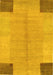 Abstract Yellow Contemporary Rug, con353yw