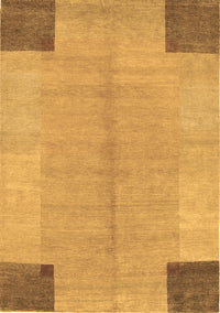 Abstract Brown Contemporary Rug, con353brn