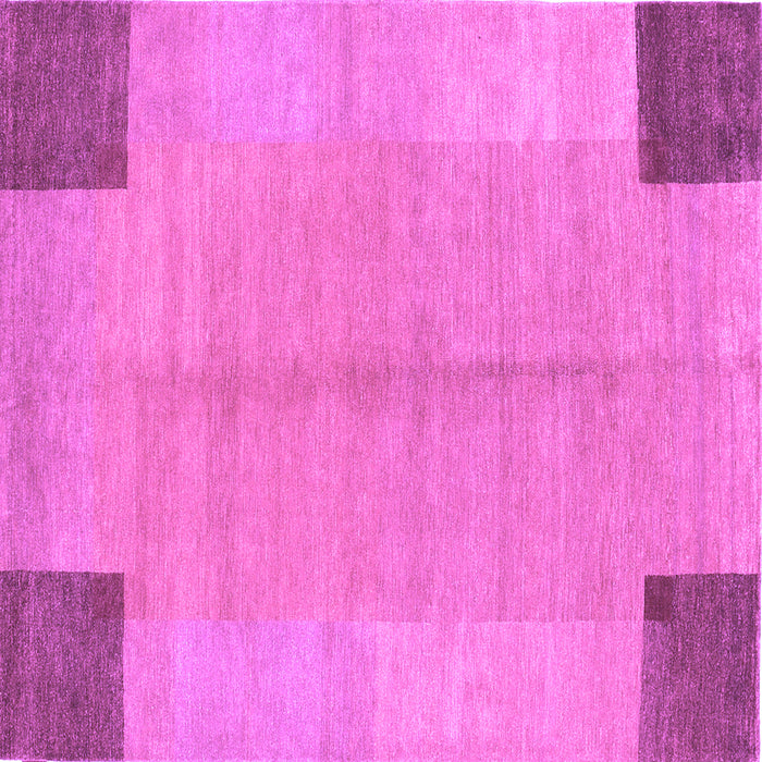 Square Machine Washable Abstract Purple Contemporary Area Rugs, wshcon353pur