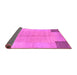 Sideview of Abstract Purple Contemporary Rug, con353pur