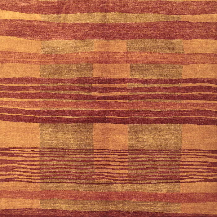 Machine Washable Abstract Brown Contemporary Rug, wshcon354brn