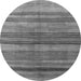 Machine Washable Abstract Gray Contemporary Rug, wshcon354gry
