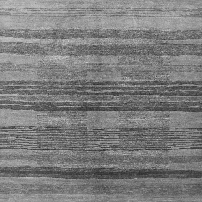 Round Machine Washable Abstract Gray Contemporary Rug, wshcon354gry