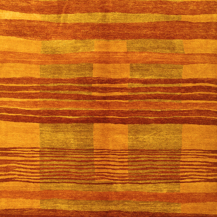 Abstract Yellow Contemporary Rug, con354yw