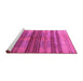 Sideview of Machine Washable Abstract Purple Contemporary Area Rugs, wshcon354pur