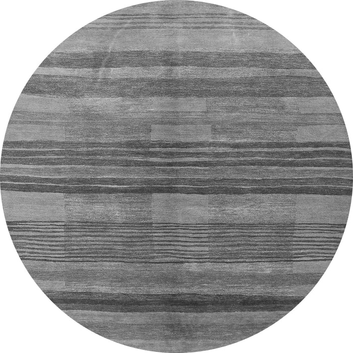 Square Abstract Gray Contemporary Rug, con354gry
