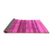 Sideview of Abstract Purple Contemporary Rug, con354pur