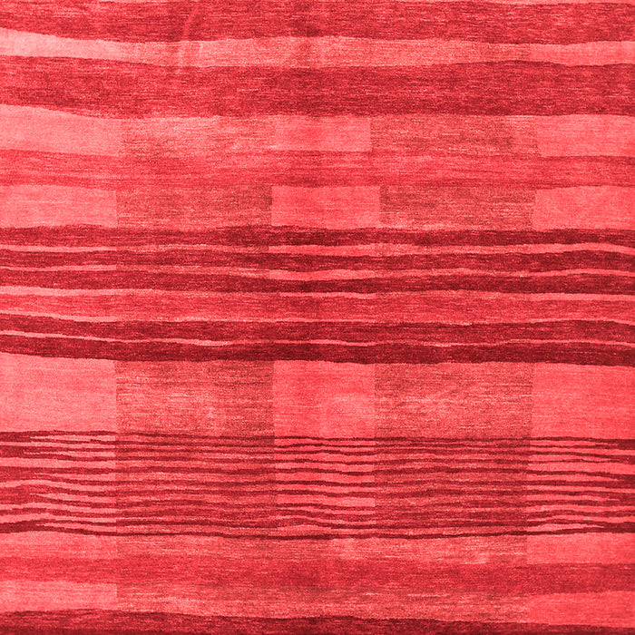 Machine Washable Abstract Red Contemporary Rug, wshcon354red