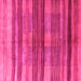 Square Abstract Pink Contemporary Rug, con354pnk