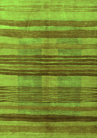 Abstract Green Contemporary Rug, con354grn