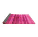 Sideview of Abstract Pink Contemporary Rug, con354pnk