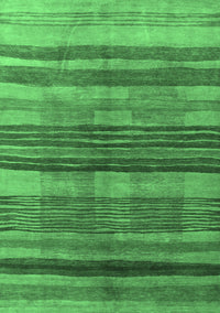 Abstract Emerald Green Contemporary Rug, con354emgrn