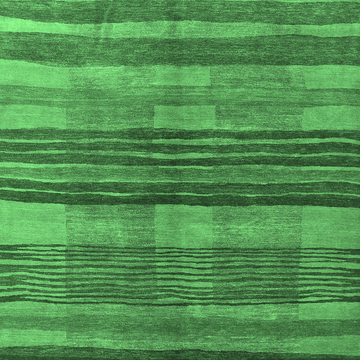 Abstract Emerald Green Contemporary Rug, con354emgrn