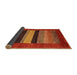 Thickness of Contemporary Orange Modern Rug, con355