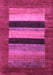 Machine Washable Abstract Purple Contemporary Area Rugs, wshcon355pur