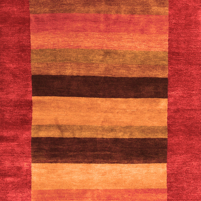 Abstract Orange Contemporary Rug, con355org