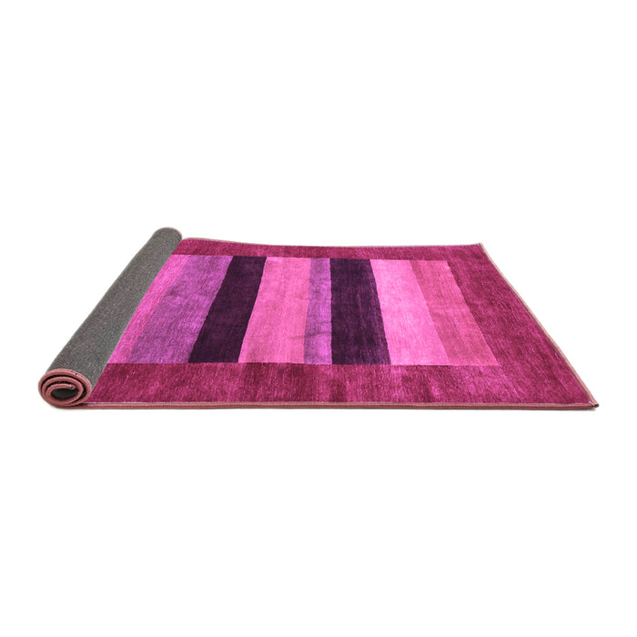 Sideview of Abstract Purple Contemporary Rug, con355pur
