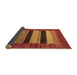 Sideview of Abstract Brown Contemporary Rug, con355brn