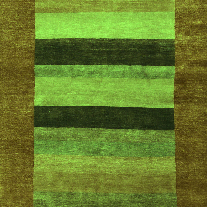 Abstract Green Contemporary Rug, con355grn