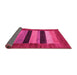 Sideview of Abstract Pink Contemporary Rug, con355pnk